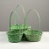 Set of wicker baskets, D16 x H10/32cm, D18 x H10/34cm, D21 x H10/36cm, 3pcs, bamboo