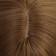 Artificial wig, with a bang, imitation of the skin, 30 cm, brown color