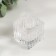 Glass of glass per 1 candle "Square" transparent d-2 cm 3.8x3.8x4 cm