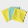 Napkins universal shares, cleaning rags, 3 pcs, 30 × 30 cm, microfiber, 220 g, with overlock, mix