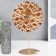 Summary Metal for 1 candle "Web of time" gold 26x14.5x11 cm