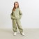 Pants Children's Minaku: Basic Line Kids olive color, height 146