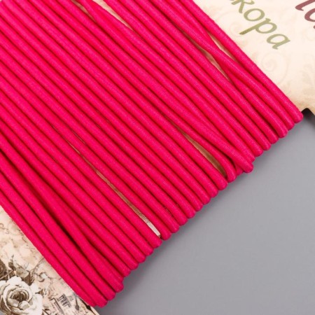Braid decorative gum "Fuchsia Round" winding 4 m width 0.2 cm-1