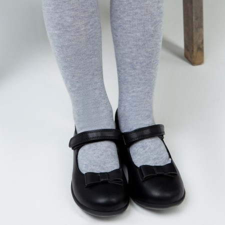 Pantyhose children, dark gray melange color, height 86-92 cm-1