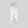 Manicure scissors for silk, 9 cm, silver color