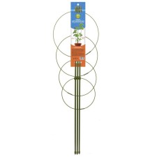 Опора для растений, 4 кольца, h = 90 см, d = 26-24-22-20 см, металл