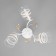 MIA chandelier 3x60W E27 white, gold 52x18x24cm
