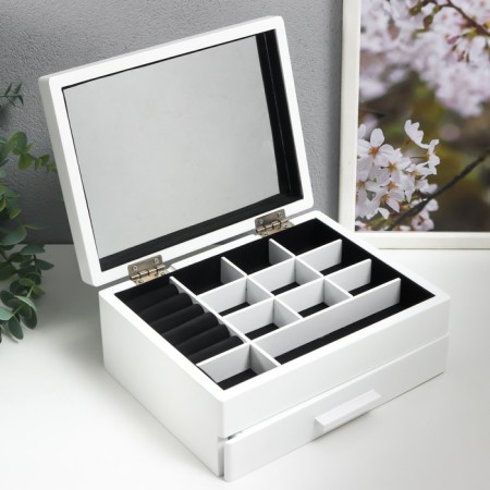 Casket wood for jewelry "Snow White" 9x16x21 cm-3