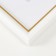 Photo frame Plastic "Mira" 15x15 cm, 636461-3, white with gold (plastic screen)