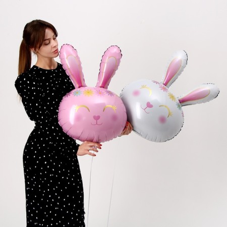 Foil ball 32 "Pink Rabbit"-7