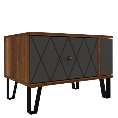 Rimini cabinet, 584x440x413 mm, Spanish. 2, color graphite software / oak canyon dark-2
