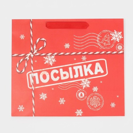 Laminated horizontal "Parcel", ML 27 x 23 x 11.5 cm, New Year-6