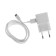 Set for charging 3 in 1 Luazon UC-30, Azu 2.1/1a, Type-C 1a, 1 m, SZU 1A, silver