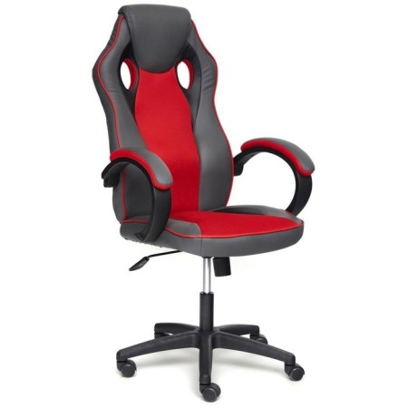 Armchair for gamers Racer GT New Eco -leather/fabric, metallic/red, 36/08
