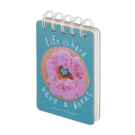 Notepad A7, 108 sheets on the crest Smart Journal, solid cover, block 80 g/sq.m, mix-5