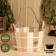 A bucket for a bath with a plastic insert, 4 liters 26x22x21 cm