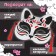 Kitsune carnival mask, black and red color
