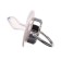 Nipple - orthodontic dummy, I love mum, with a cap, +6 months, white/silver, rhinestones