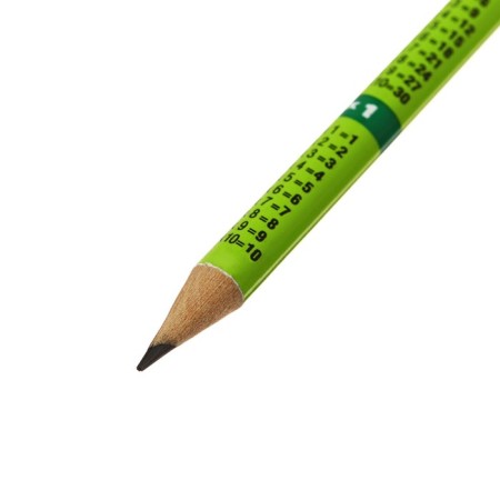 Chernographic pencil with an eraser "Multiplication table", HB-5