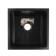 Kitchen sink Aflorn AF94444F, Sredal, S = 3.0 and 0.8 mm, 44x44x22 cm, siphon, graphite