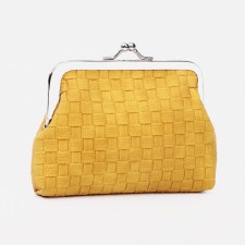 Women's wallet on the farmar, mustard color