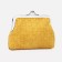 Women's wallet on the farmar, mustard color