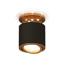Turning lamp Ambrella Light, XS7402100, MR16 GU5.3, GU10 LED 10 W, Black Sand, Gold Yellow