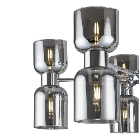 Suspended lamp 60W, 10khe27, 51x70 cm, chrome-3
