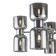 Suspended lamp 60W, 10khe27, 51x70 cm, chrome