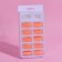 Patch nails, 100 pcs, shape of the ballerina, in the container, peach color