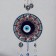 Wind music Metal from the evil eye "Eye with two bells" 30.5x8x2 cm