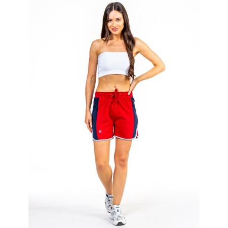 Women's shorts ise, size 44 cm, red color-1