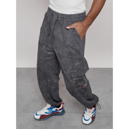 Sports male pants, size 48, gray color-19
