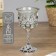 Glass "pleasure" 12*6.5*6.5 cm, silver
