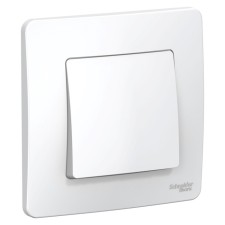 Выключатель SE Blanca, 6 А, 1 клавиша, IP20, скрытый, белый, BLNVS006101