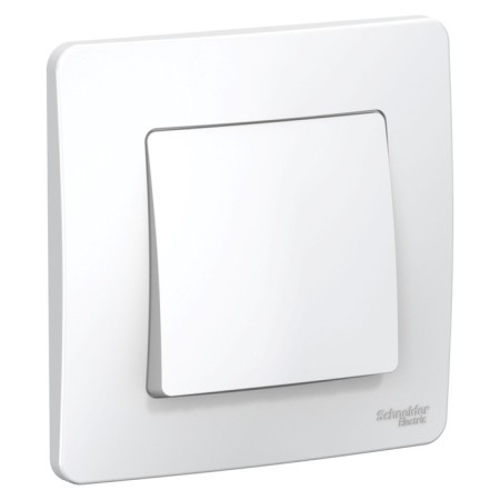SE BLANCA switch, 6 A, 1 key, IP20, hidden, white, Blnvs006101
