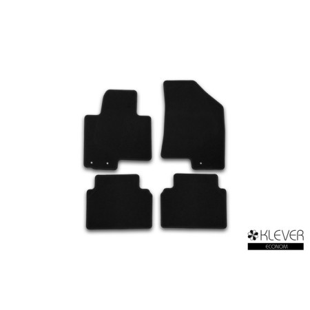 Rugs in the cabin of Klever Econom Kia Sportage 2010-2016, implement., 4 pcs. (textile)