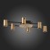 Ceiling lamp ST LUCE. SL1207.402.06. Veroli. 6x7 W, GU10, 73x47x11 cm, black color