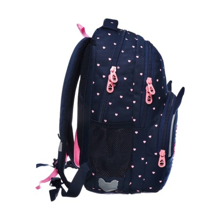 School backpack, 40 x 27 x 20 cm, Grizzly, ergonomic back, laptop department, blue-2