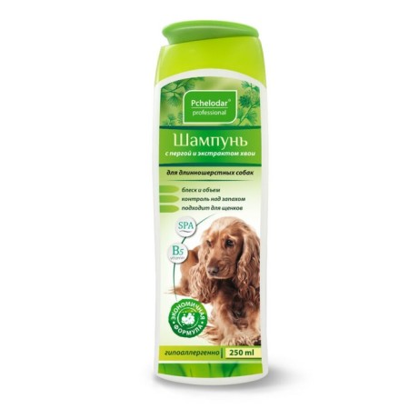Pchelodar Professional shampoo for long -haired dogs, with perga and needles, 250 ml