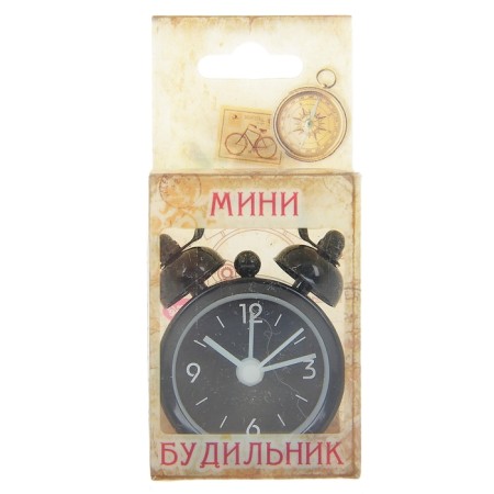 Clock - HELP WORKS "Classics", discrete move, dial D -4 cm, 6.5 x 4.5 cm, lr44-3
