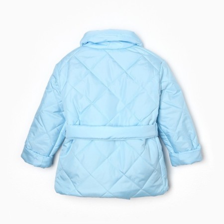 The jacket is naked, the color is blue, height is 98 cm-10