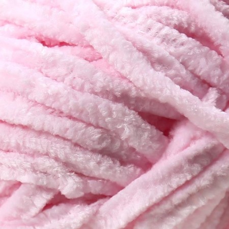Yarn "Velluto" 100% micropoliester 68m/100g (31 children's pink)-2