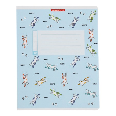 Notebook 12 sheets in the Cotopa Cera, cover Cross Cardboard, VD-LK, Block 60 g/m2, 5 types, mix-4