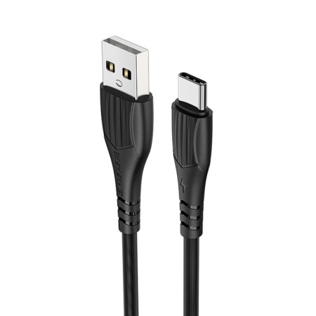 Cable Borofone BX37, Type -C - USB, 3 A, 1 m, PVC braid, black-3