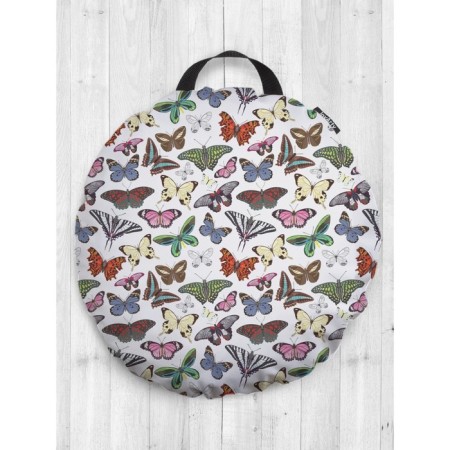 Pillow Siddle "Flight of butterflies", decorative, d = 52 cm