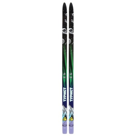 Skiing wood-plastic "Tourist", 170 cm, with a notch-2