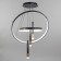 Chandelier "Circles Neo" 2+3LED 140W 3 black modes 60x60x4-85 cm