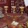 Summary for 3 candles "trident" brass 13.5x15.2x7 cm