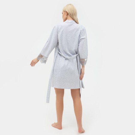 Female set (robe, shirt) KAFTAN, p. 44-46, gray-3